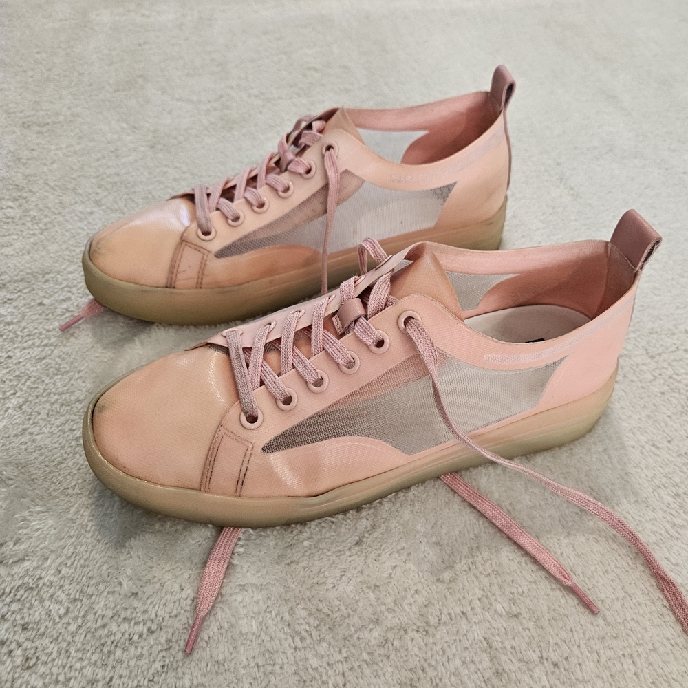 Pink Mesh Sneakers bp. Nordstrom Size 9 Pastel Girlhoodcore Preppy Athleisure - Picture 2 of 7